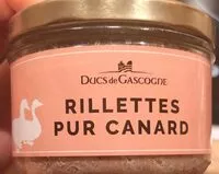 Mängden socker i Rillettes pur canard