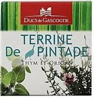 Mängden socker i Ducs De Gascogne Perlhuhnterrine Mit Thymian Und Oregano, 4er Pack (4 x 65 G)