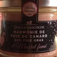 Mängden socker i Harmonie de foie de canard 20%foie de canard