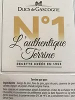 Mängden socker i L'authentique terrine
