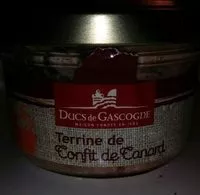 Mängden socker i Terrine de confit de canard