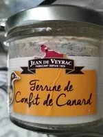 Mängden socker i Terrine de confit de canard