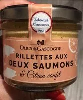 Mängden socker i Rillettes aux deux saumons
