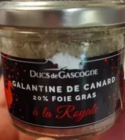 Mängden socker i Galantine de canard 20% de foie gras