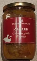 Mängden socker i Canard sauce aux girolles et asperges