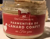 Mängden socker i Parmentier de canard au foie gras