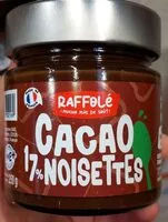 Mängden socker i Cacao 17% noisettes