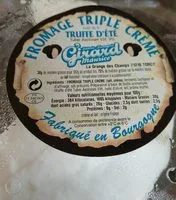 Mängden socker i Fromage triple crème, truffe d'été