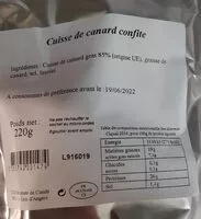 Mängden socker i Cuisse de canard confite