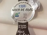 Mängden socker i Yaourt Noix De Coco Au Lait Entier, 180 Grammes, Marque La Ferme Du Manège
