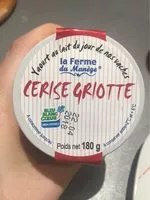 Mängden socker i Yaourt entier au lait du jour cerises griottes
