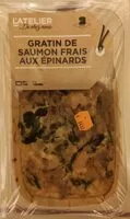 Mängden socker i Gratin de saumon frais aux épinards