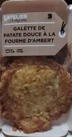 Mängden socker i Galette de patate douce à la fourme d'Ambert