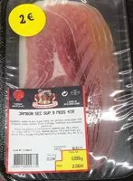 Mängden socker i Jambon sec sup 9 mois