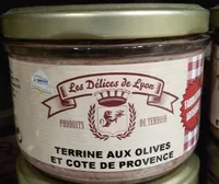 Mängden socker i Terrine aux olives et cote de Provence
