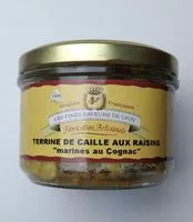 Mängden socker i Terrine de caille aux raisins "marinés au Cognac"