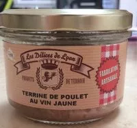 Mängden socker i Terrine de poulet au vin jaune