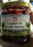 Mängden socker i Confiture de myrtille sauvage