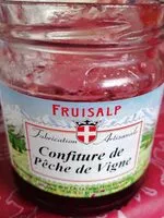 Mängden socker i Confiture de pêche de vigne