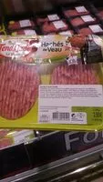 Mängden socker i Préparation de viande hachée de veau