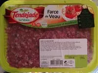 Mängden socker i FARCE DE VEAU