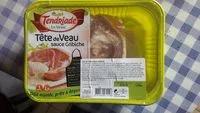 Mängden socker i Tendriade, Tete de veau sauce gribiche, la barquette de 300 g