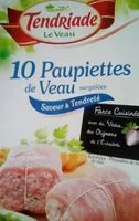 Mängden socker i Paupiettes de veau