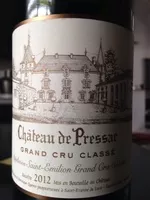 Socker och näringsämnen i Chateau de pressac