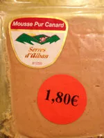 Mängden socker i Mousse De Canard 200g