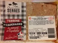 Mängden socker i Terrine de campagne au piment d'Espelette