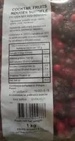 Mängden socker i Cocktail fruits rouges surgelé