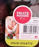 Socker och näringsämnen i Fruits rouges co