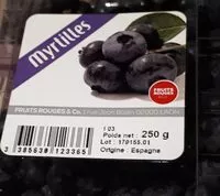 Mängden socker i Myrtilles