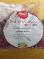 Mängden socker i Mélange de fruits rouges surgelés