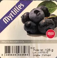 Mängden socker i Myrtilles