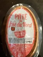 Mängden socker i Pâté de foie de porc du nord