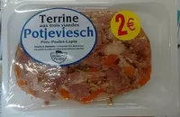 Mängden socker i Terrine aux trois viandes Potjevlesch