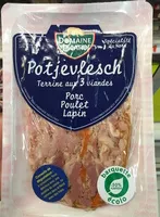 Mängden socker i Potjevlesch Terrine aux 3 viandes (Porc, poulet, lapin)