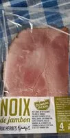 Mängden socker i Noix de jambon aux herbes