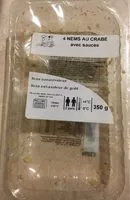 Mängden socker i Nems au crabe