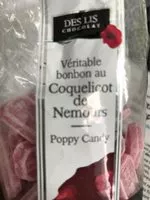 Mängden socker i Veritable bonbon au coquelicot de nemours