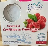 Mängden socker i Yaourt a la Confiture de framboise