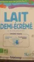 Mängden socker i Lait demi écrémé