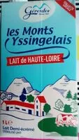 Mängden socker i Lait de Haute-Loire Les monts Yssingelais