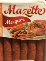 Mängden socker i Merguez mazette, LES BRASERADES, 6 pièces, Barquette