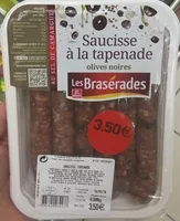 Mängden socker i Saucisse à la tapenade Olives noires