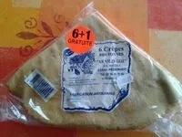 Mängden socker i 6 Crêpes Bretonnes