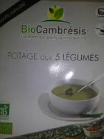 Mängden socker i Potage Aux 5 Légumes