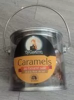 Mängden socker i Caramels au beurre salé et à la fleur de sel