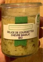 Mängden socker i Delice de courgettes chevre basilic Bio